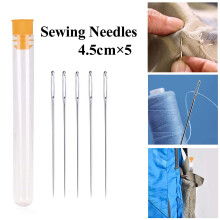 5Pcs Big Eye Sewing Needles for Handsewing, Embroidery, Universal Regular Useful Sewing Machine Needles - Office & Craft & Stationery Celebration