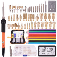 Tcwhniev 71 PC Electric Wood Burning Tip Set, Compatible with Pyrography Tools, DIY Carving Kit with Temperature Control & Case