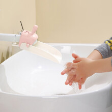 Faucet Extender for Toddlers, Compatible with Most Faucets, Universal Handle Extenders for Kids Hand Washing in Bathroom, Kitchen, Bathtub, Rabbit