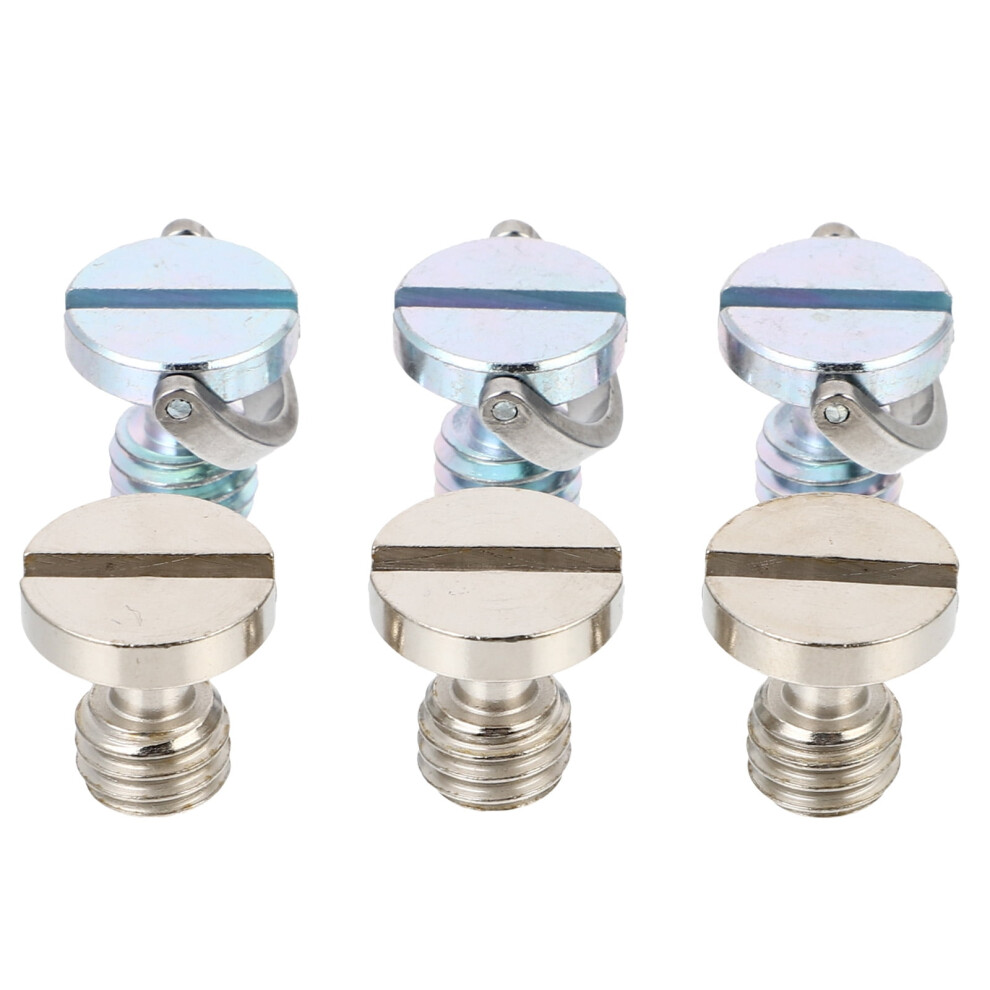 Camera Mount Quick Release Plate Screw Articulated Tripod For Tripods D-Ring Mounting 6 Pcs 9027700448995