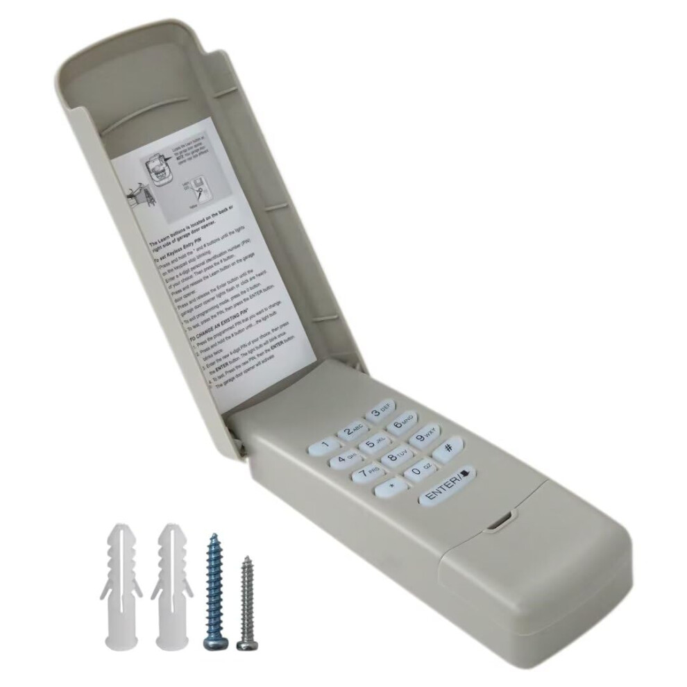 877Max Wireless Garage Door Keypad Opener, Weatherproof, Backlit, Multidoor 9070919717727