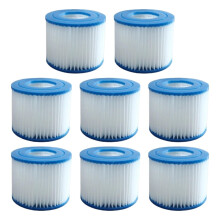 Pool Filter Cartridge VI Replacement for LayZSpa Hot Tub Flowclear, Dense Pleated, 8 Pack