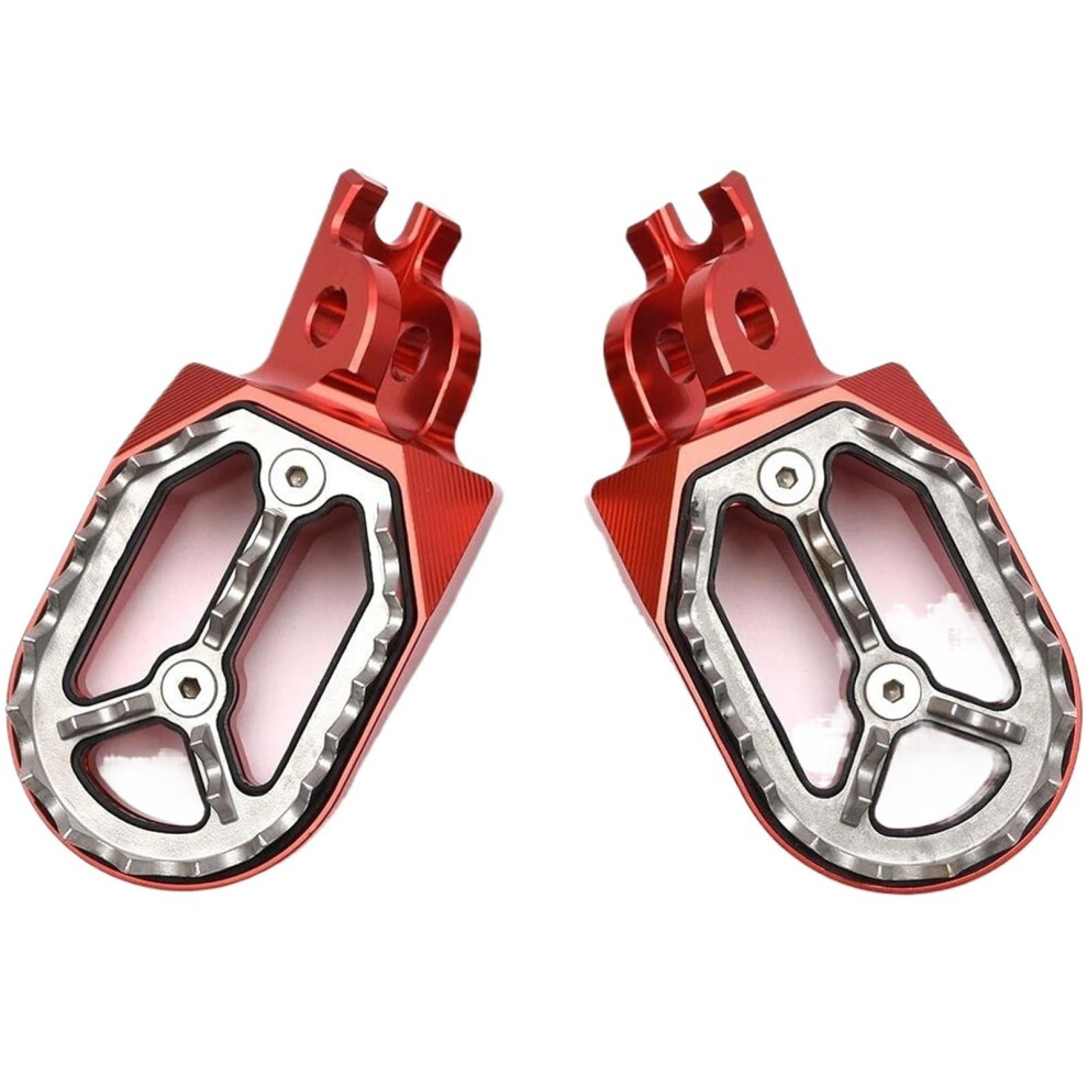 Motorcycle Foot Pegs Wide Antiskid Pedals For Honda Crf450r Crf250l Crf300l Aluminum Alloy 9070919717994