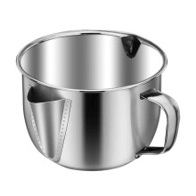 Stainless Steel Gravy Separator Cup, 4Cup Fat Separator for Cooking Turkey Beef Chicken