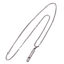 Whistle Necklace Gifts Loud Whistle Metal Whistle Punk Pendant Charms Survival Whistle Miss
