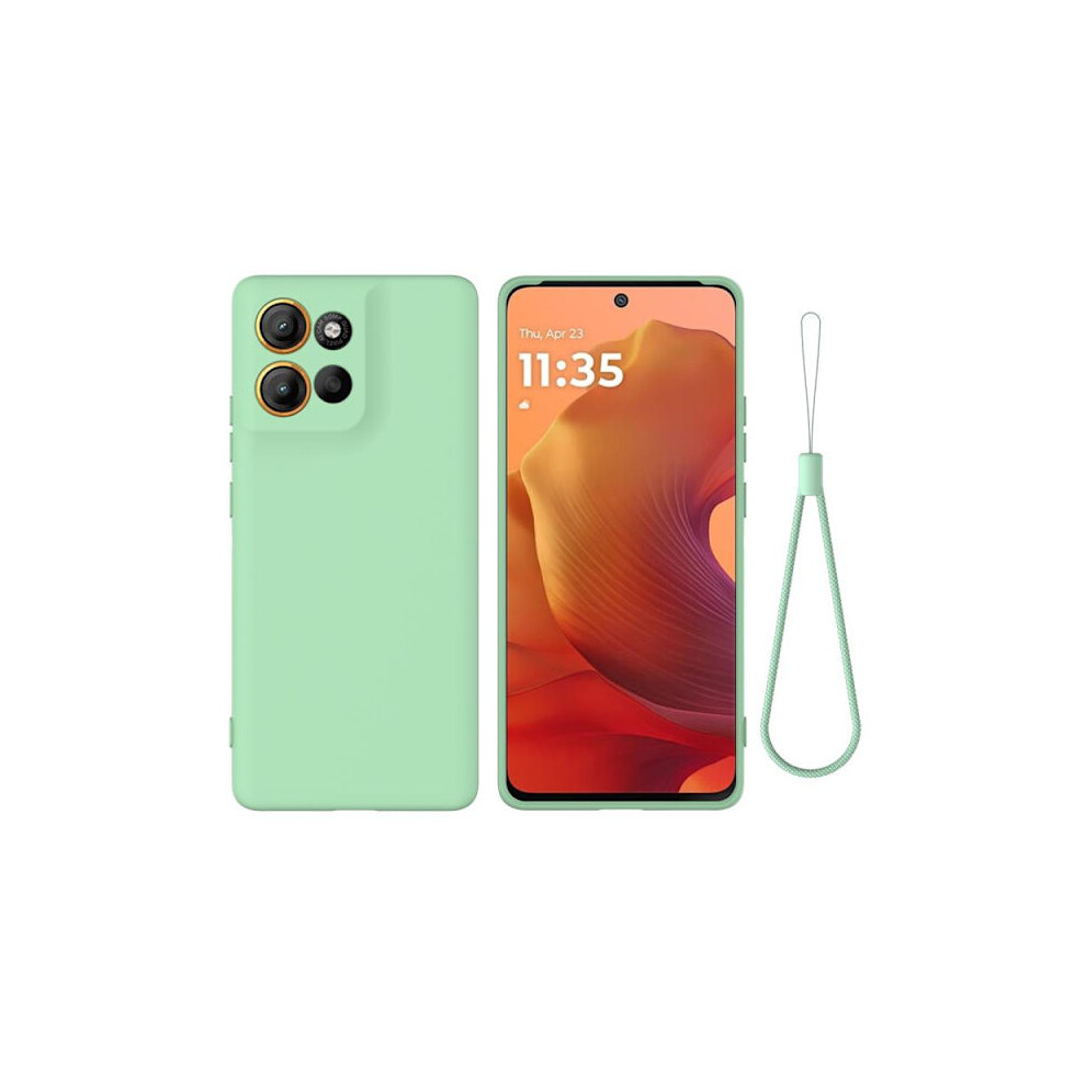 Motorola Moto G86 5G Case In Solid Color - Drop-Resistant Full-Cover Silicone Case Green 9027700450127