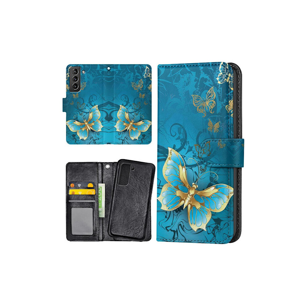 Compatible With Samsung Galaxy S22 Plus - Wallet Case/Case Butterflies 9027700450271