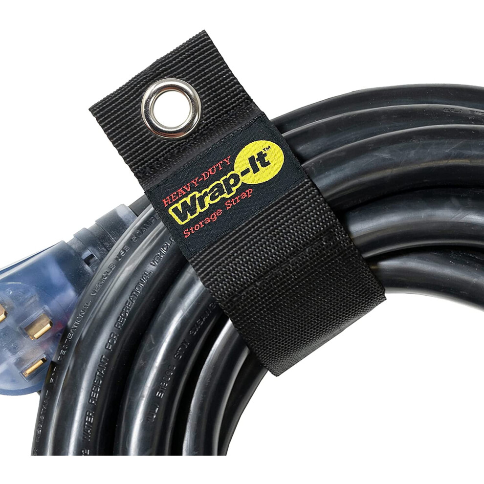 Heavy-Duty Straps, 22" (2 Pack) - Hook And Loop Organizer Hanger For Extension Cords, Cables, Hoses, 9027700450882