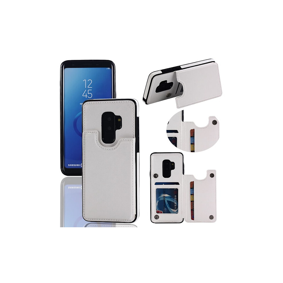 Compatible With Samsung Galaxy S9+ - Case With Wallet/Card Slot White 9027700450417