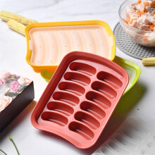 Jacenvly Christmas Ornaments Silicone Sausage Molds for Home Use, Compatible with Steam & Baking, Kids' & Adults' Supplements, Homemade Grinder