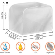 Funny 3D Freshly Baked Toast Design 2/4 Slice Toaster Cover, Compatible with Most Toasters, Dust & Fingerprint Protection, Machine Washable