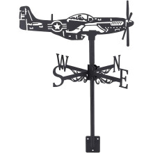 Weathervane Fighter Ornament Wind Vane Weathercock Metal Weather Vane DIY