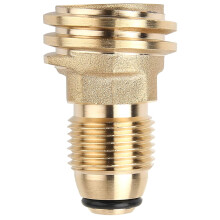Miuline Propane Refill Adapter,Converts POL to QCC1 Brass Propane Hose Adapter Universal Fit For BBQ Camp Stove Propane Heater