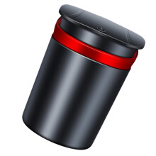 Car Ashtray with LED Light and Lid, Detachable for Easy Cleaning, Portable for Smokers in Car