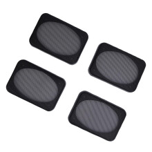 4Pcs Rectangular Metal Speaker Grill Cover Subwoofer Protector for Car Marine Home Theater