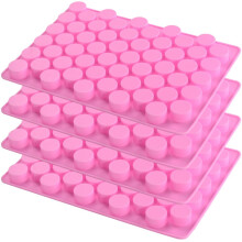 Silicone Gummy Mold for Keto Snacks and Candy Making, NonStick, Heat Resistant, Pack of 4