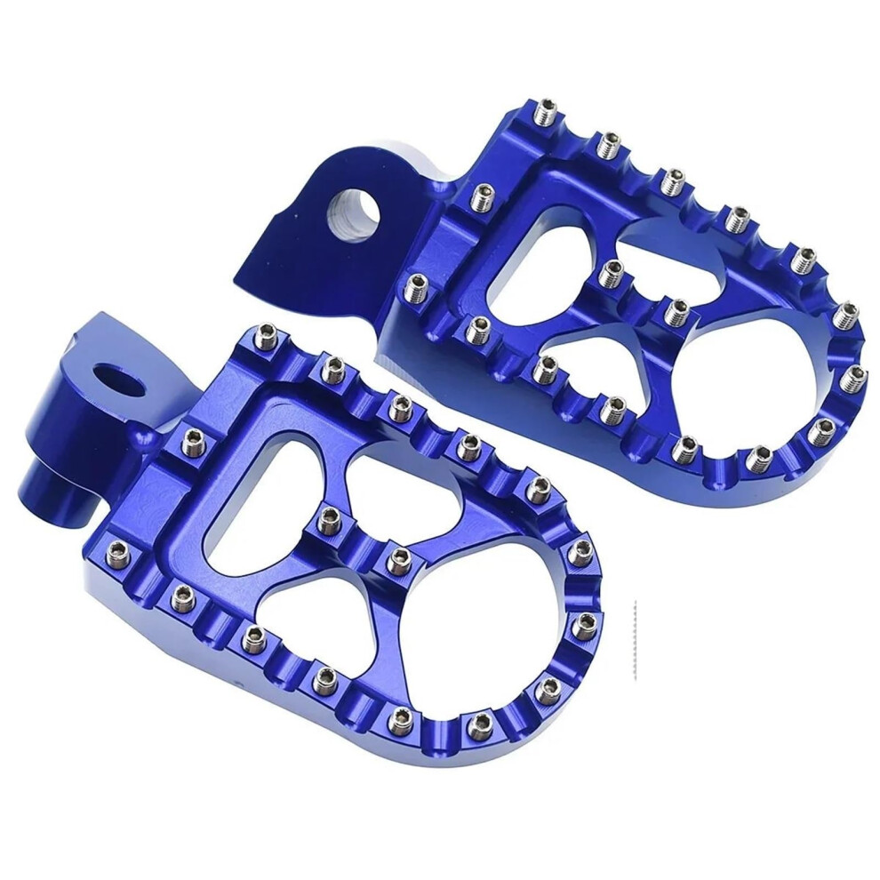 Motorcycle Foot Pegs Aluminum Alloy With Rubber Grip For Yz125 Yz250 Wr250f Wr450f Antislip 9455672659628