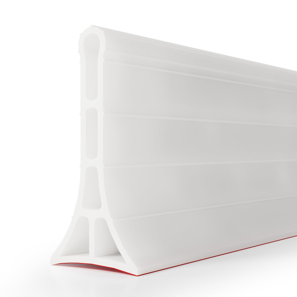 90 Inch Shower Water Dam, Selfadhesive Threshold Seal, Collapsible Rubber Barrier For Wet Dry Separation 9070919719240