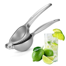 Manual Citrus Juicer with Ergonomic Handle, RustProof Zinc Alloy, Dishwasher Safe for Lemon, Orange, Lime