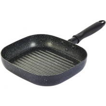 Nonstick Square Frying Pan with Glass Lid, 24cm Induction Compatible Skillet for All Hobs