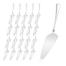 20 Pcs Stainless Steel Cake and Pie Server Set, 9 Inch Serrated Spatula for Dessert and Pastry