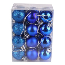 DAMIFU 24PCS Large Christmas Decor Baubles Tree Xmas Balls Party Wedding Ornament blue
