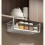 Hanging Basket Under Cupboard Kitchen Shelf Table Partition Storage Basket Desktop Storage Rack 4