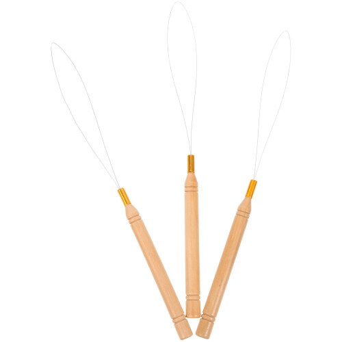 3 Pcs Tool Beads Dreadlock Jewelry Threading Embroidery Threader Supplies Beading Needle