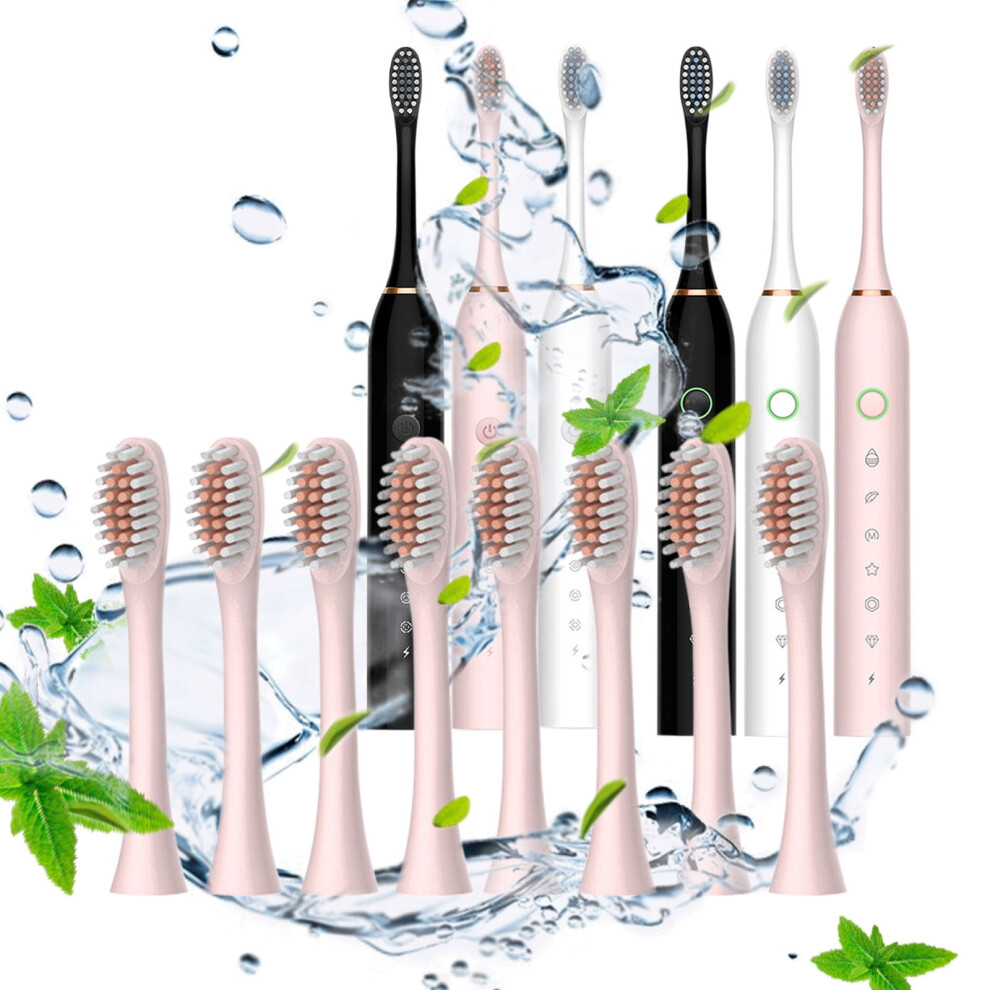 Kiplyki Electric Toothbrush with 8 Brush Heads & Toothbrush Box, 6 Modes, IPX7 Waterproof - Compatible with New Arrivals