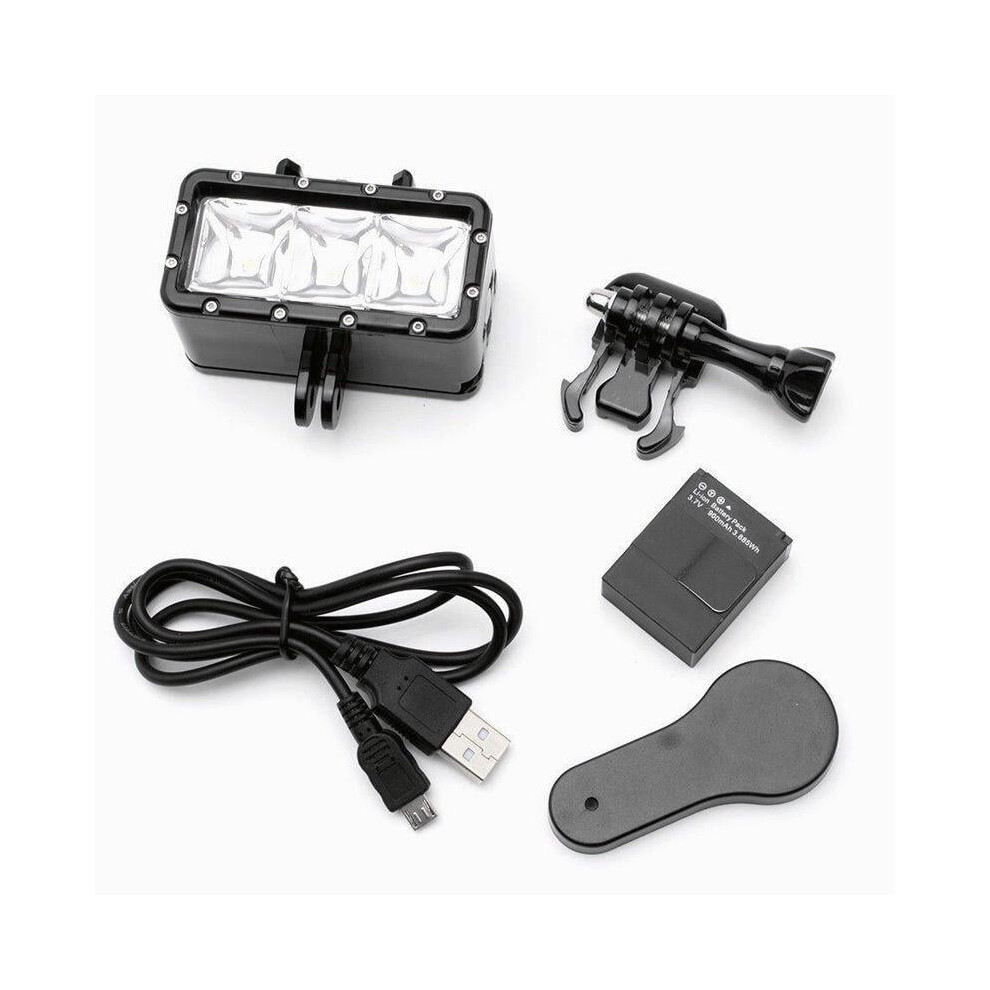 Waterproof 45M Dive Lights, Led Video Lights Compatible With Gopro Hero 8, 6, 5/4/3/Session - Underwater Lighting 9377112464091