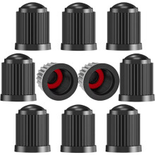 10pcs Tire Valve Caps, with O-ring, Universal Dust Covers for SUV, Cars, Bikes, Motorcycles, Trucks, Easy to Use