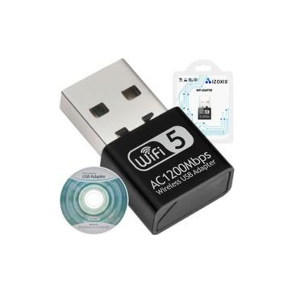 Wifi Adapter Usb - 2.4 Ghz / 5 Ghz - 1200 Mbit Black 9377112464145