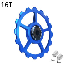Blue 16T Wheel MTB Ceramic Bearing Jockey Pulley Road Bike Bicycle Rear Derailleur