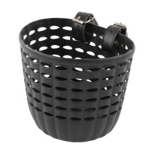 BAOSITY Kids Bike Basket Handlebar Basket Durable with Adjustable PU Straps Bike Front Basket Tricycle Basket for Girls Children Boys gray