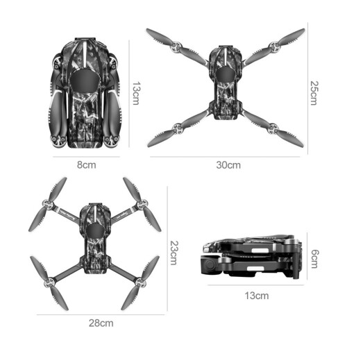 PAVEOS Mini Drone with Optical Positioning, Brushless Motor, HD Camera, All-Side Obstacle Avoidance - Black 1