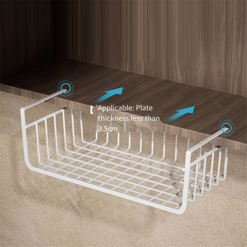 Hanging Basket Under Cupboard Kitchen Shelf Table Partition Storage Basket Desktop Storage Rack 1