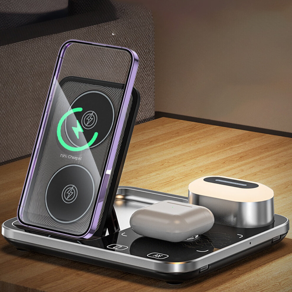 Txmfgh 15W Mobile Phone Wireless Charging Stand Desktop Multifunctional Fast Charging Two Coils Stable Support Easy To Pick And Place 9027700454590
