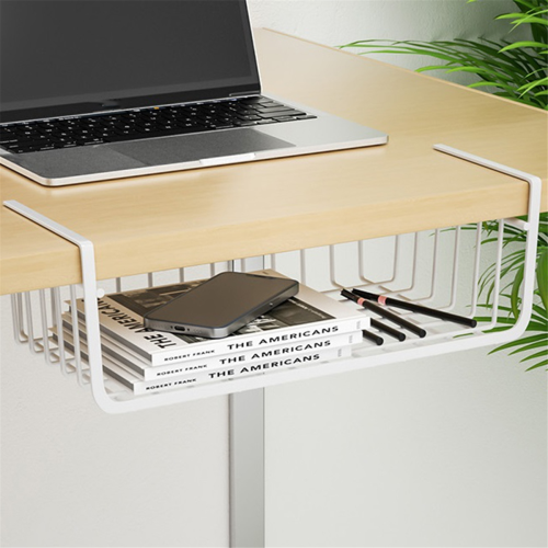 Hanging Basket Under Cupboard Kitchen Shelf Table Partition Storage Basket Desktop Storage Rack 2