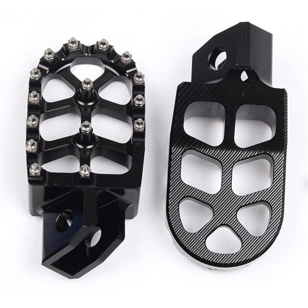 Aluminum Nonslip Motorcycle Foot Pegs For Yamaha Ttr 90 110 125 250 Yz80 Black 9455672660242