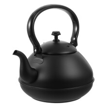 2L Stainless Steel Stovetop Tea Kettle with Ergonomic Wooden Handle for Induction Gas Electric