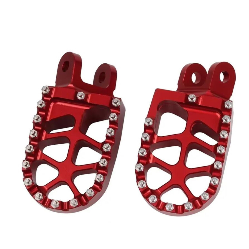 Motorcycle Foot Pegs For Honda Xrv 650 750, Durable Aluminum Alloy Footrest Pedals, Red 9455672660617
