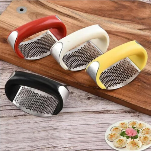 Stainless Steel Garlic Press Set 2pcs EasySqueeze RustResistant Mincer Tool for Kitchen 1