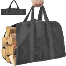 Firewood bag / Firewood basket - Firewood bag Black