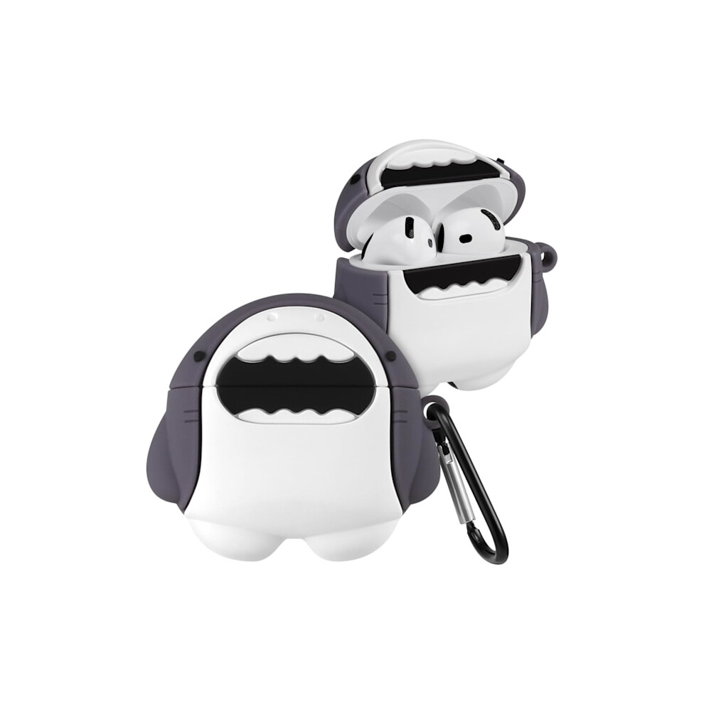Cute Cartoon Kawaii Case For Airpods 4Th Gen 2024, Compatible With Airpods 4Th Generation - Shark Keychain Protective Case For Girls Teens Women 9377112465623