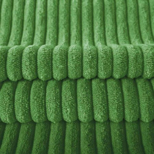 Phantoscope 18" x 18" Modern, Contemporary, Transitional Green Striped Polyester Throw Pillow , ( 2 Count) 2