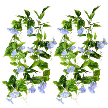 Eease Artificial Blue Morning Flowers for Home & Garden Decor