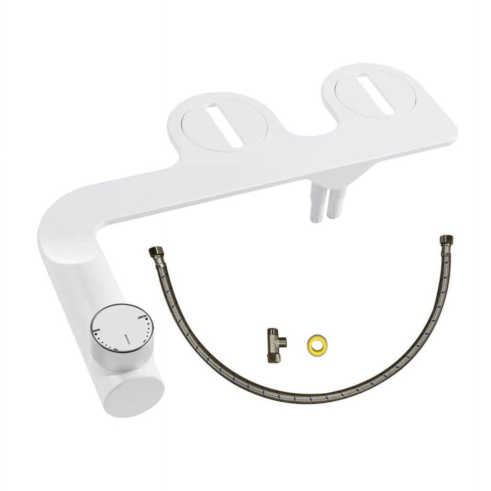 Sl41 Thinline Bidet Attachment For Toilet Seats Single Cool Adjustable Nozzle, Toilet Fart Wash Buttock 1/2In Connector 9027700459397