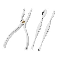 3pcs Lobster Crackers and Picks Set Seafood Tools Set Crackers Leg Forks Picks Spoon Nut Set