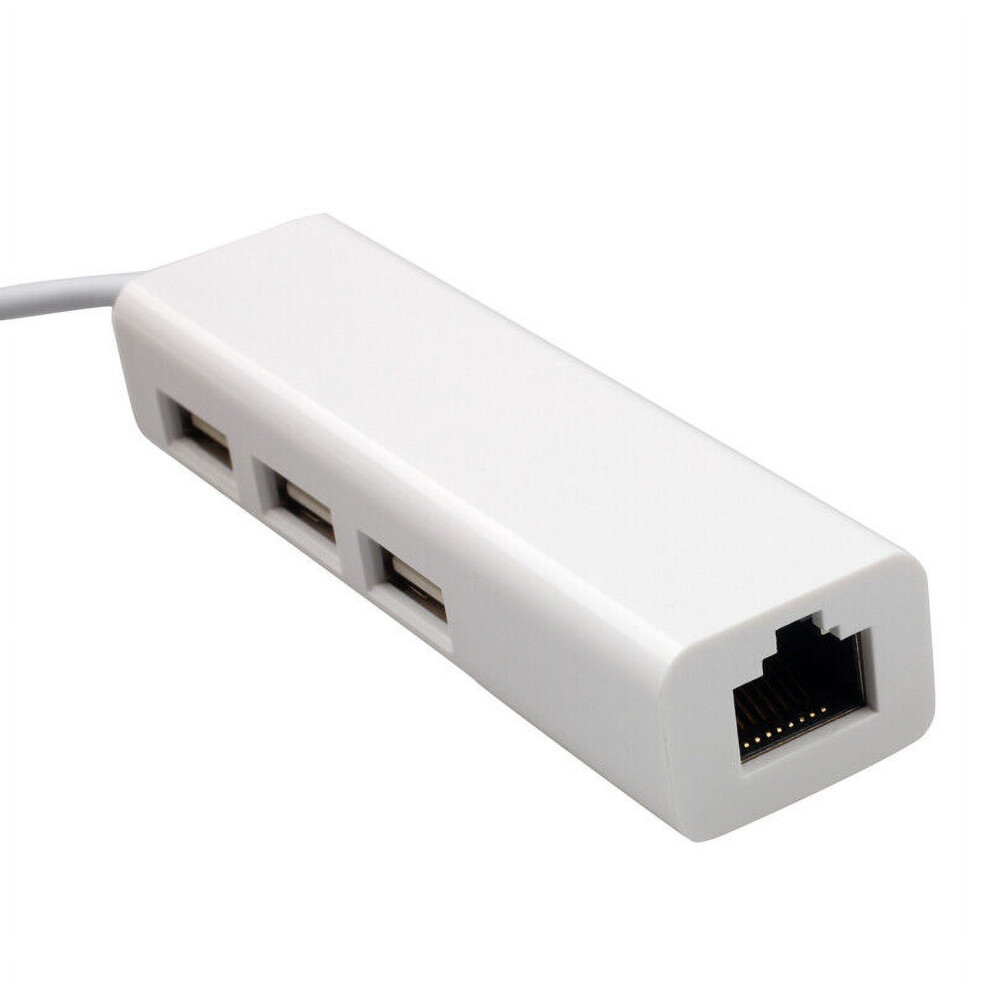 Usb To Lan Ethernet Rj45 Network Adapter With 3 Port Usb 2.0 Hub Adapter 9027700463219