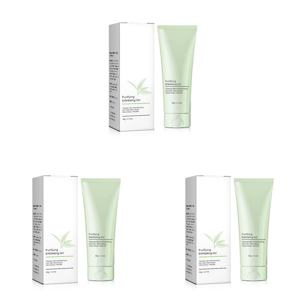 Purifying Exfoliating Gel Exfoliating Scrub Facial Exfoliator Cleanser Deep Cleansing Face And Body Exfoliating Scrub Gel 3PCS